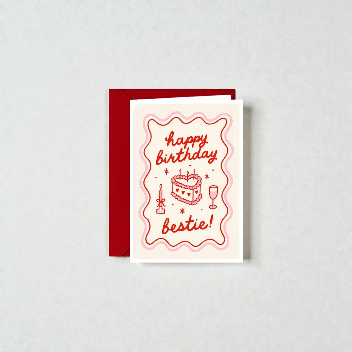 Happy birthday bestie card